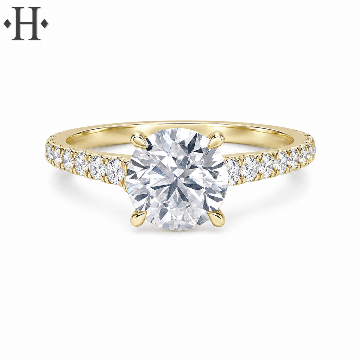 2.00ctw Round Cut Lab Grown Diamond Ring