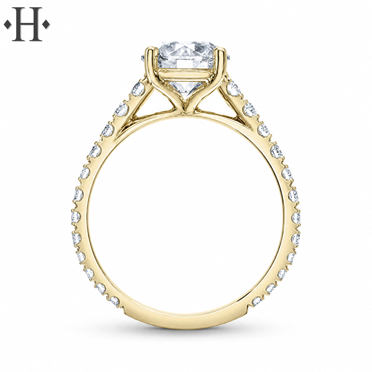 1.00ctr-2.50ctr Round Cut Lab Grown Diamond Ring Tailor Made