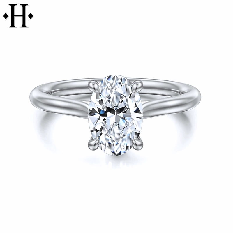0.75ctr-1.25ctr Oval Cut Natural Diamond Ring Tailor Made