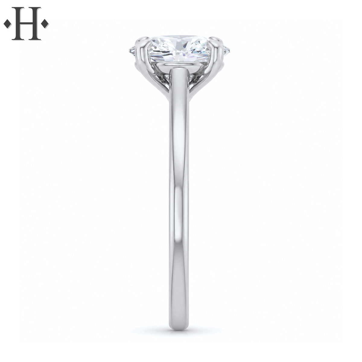 1.10ctw Oval Cut Lab Grown Diamond Ring