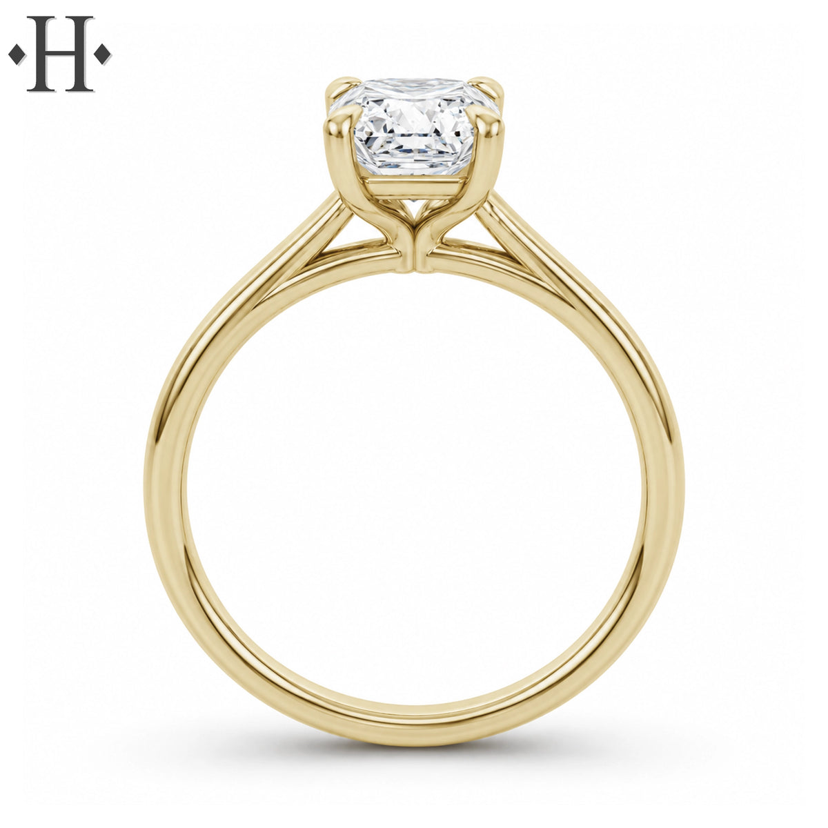 1.00ctr-3.00ctr Oval Cut Lab Grown Diamond Ring Tailor Made