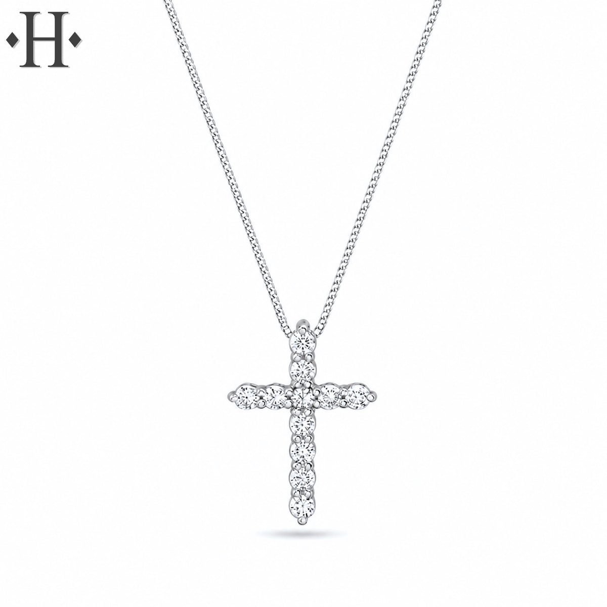 0.25ctw Lab Grown Diamond Cross Necklace