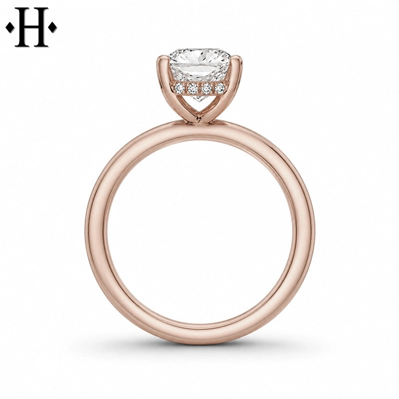 1.50ctr-4.00ctr Radiant Cut Lab Grown Diamond Ring