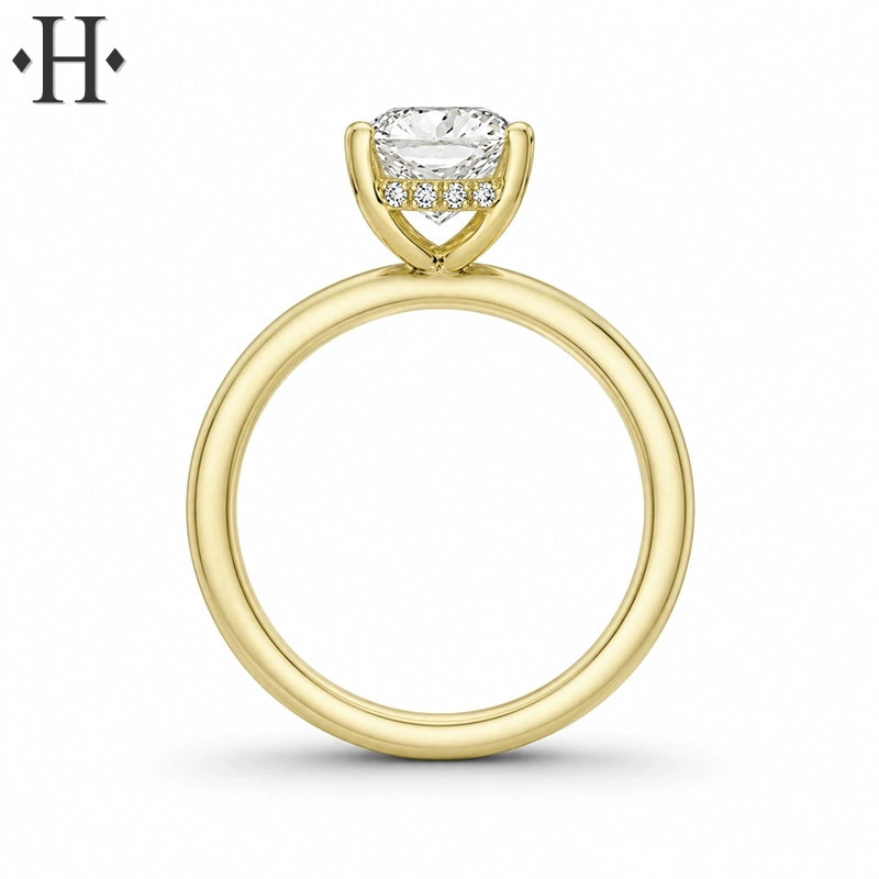 1.50ctr-4.00ctr Radiant Cut Lab Grown Diamond Ring