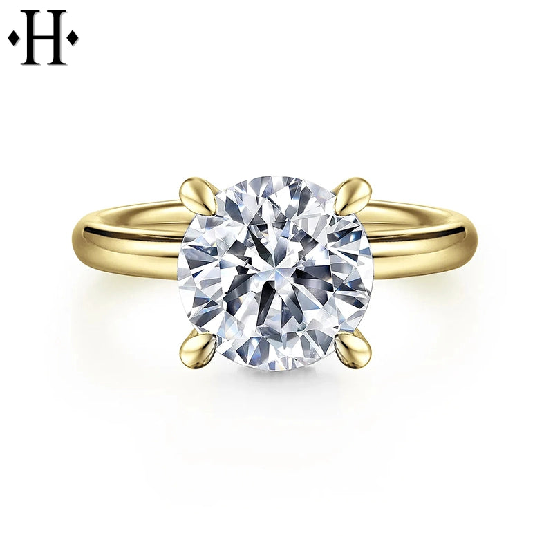 4.22ctw Round Cut Lab Grown Diamond Ring