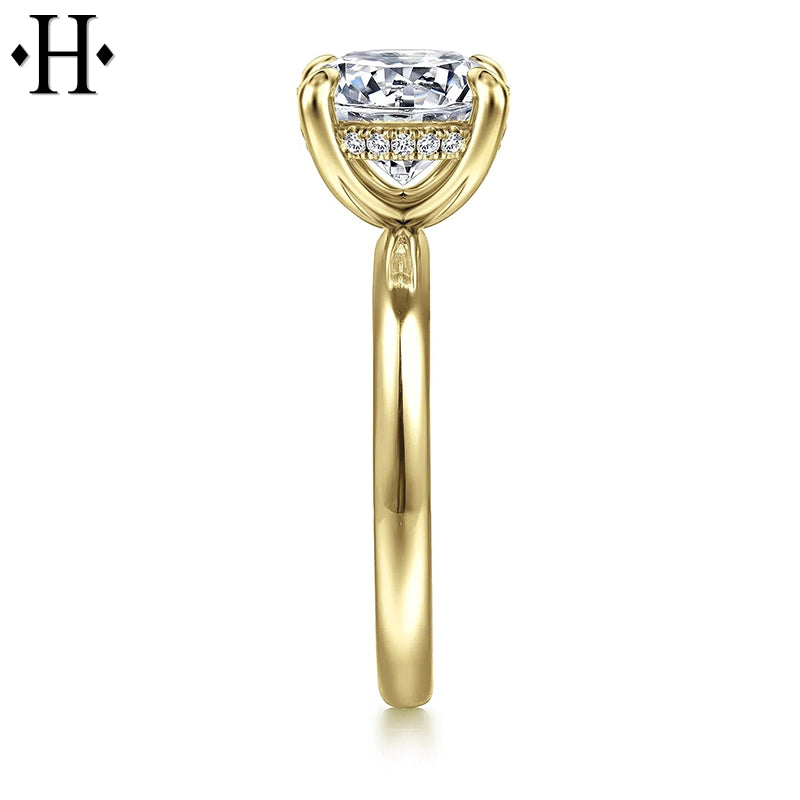 4.22ctw Round Cut Lab Grown Diamond Ring