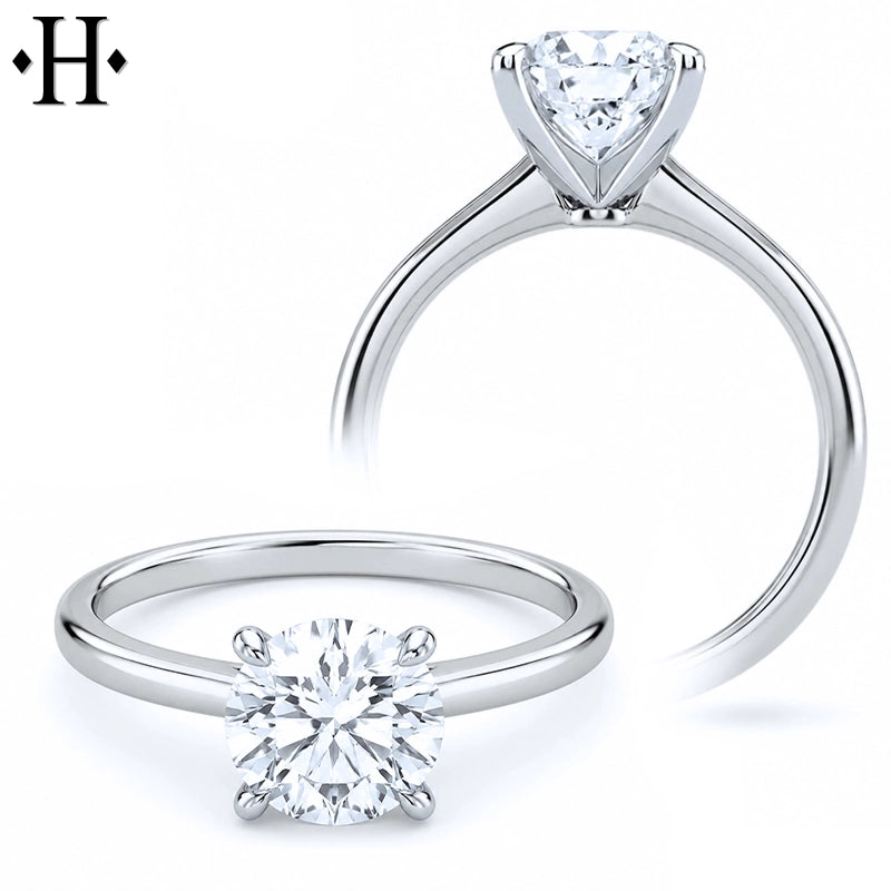 1.64ctw Round Cut Lab Grown Diamond Ring