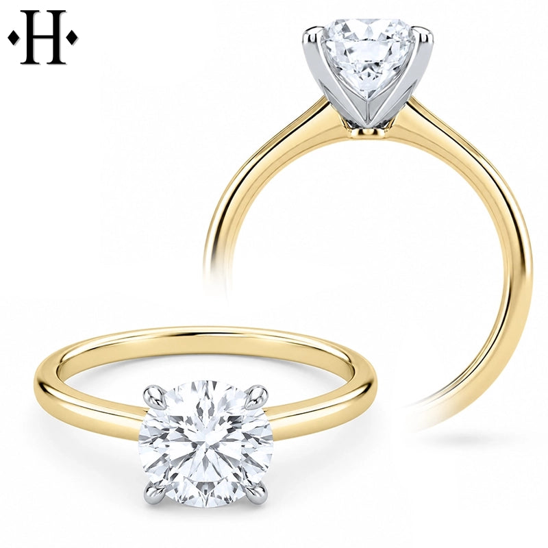 2.07ctw Round Cut Lab Grown Diamond Ring