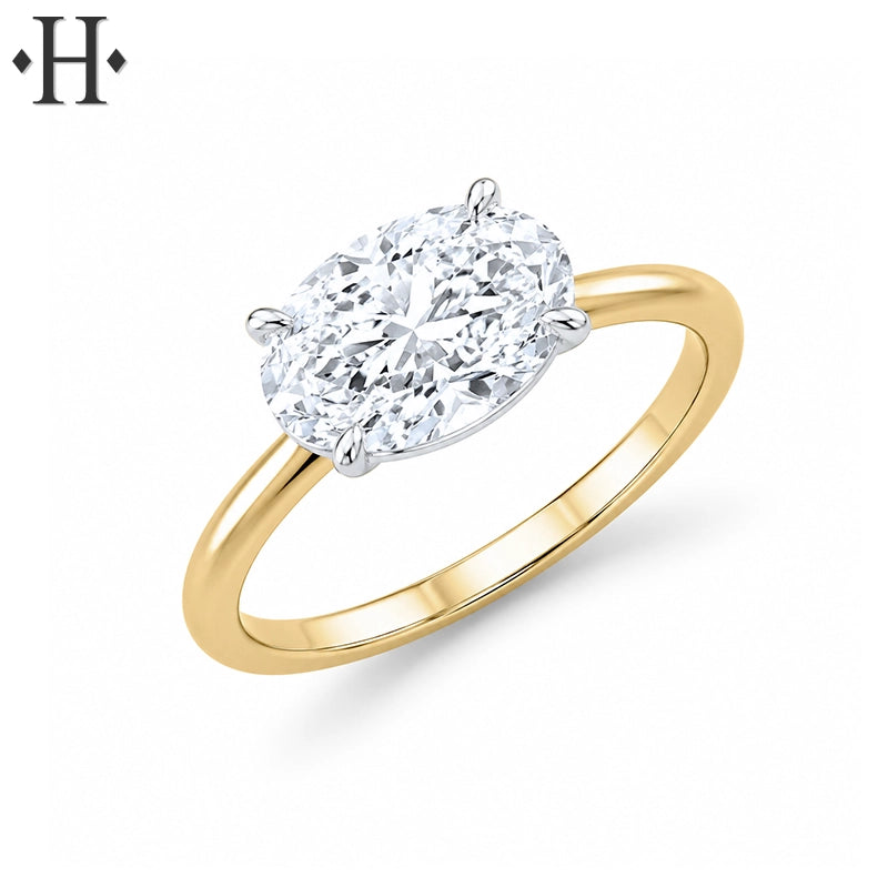 2.00ctw Oval Cut Lab Grown Diamond Ring