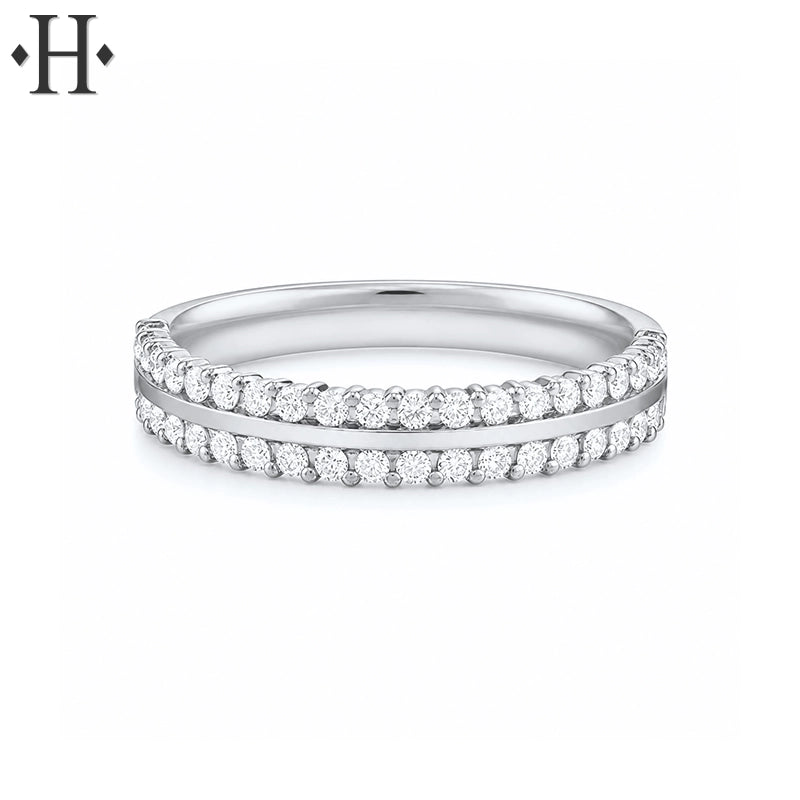 0.33ctw Natural Diamond Set Ring 3.4mm