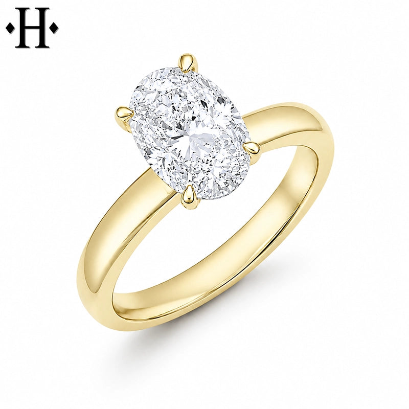 2.07ctw Oval Cut Lab Grown Diamond Ring