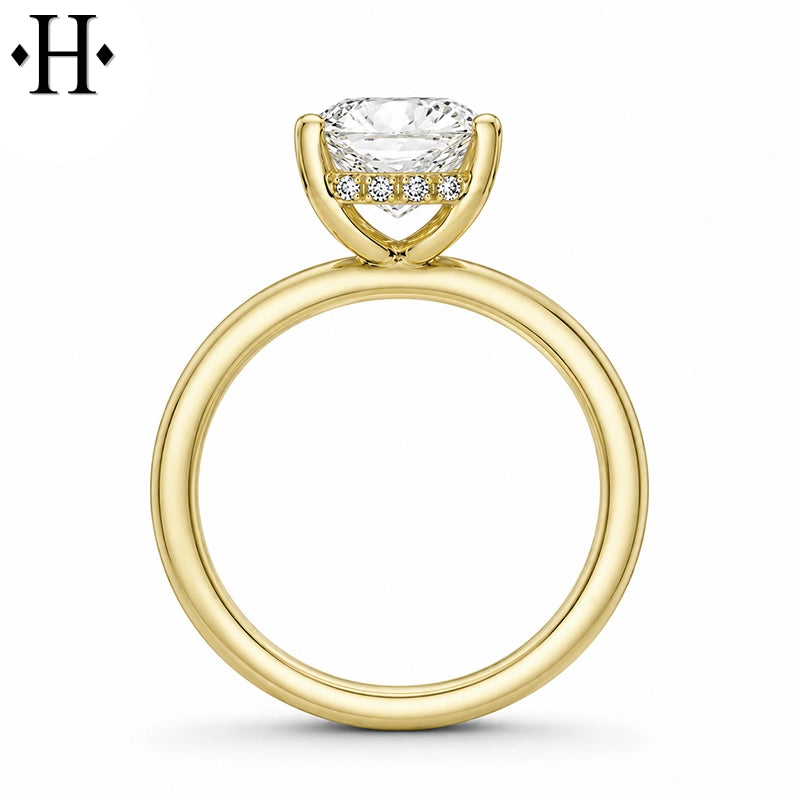 3.08ctw Oval Cut Lab Grown Diamond Ring
