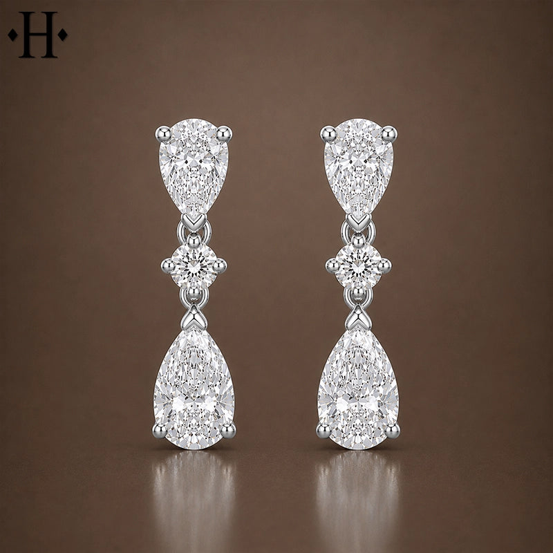 1.75ctw Lab Grown Diamond Earrings