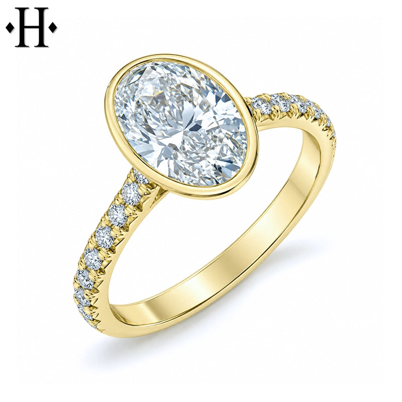 2.24cts Oval Cut Lab Grown Diamond Ring