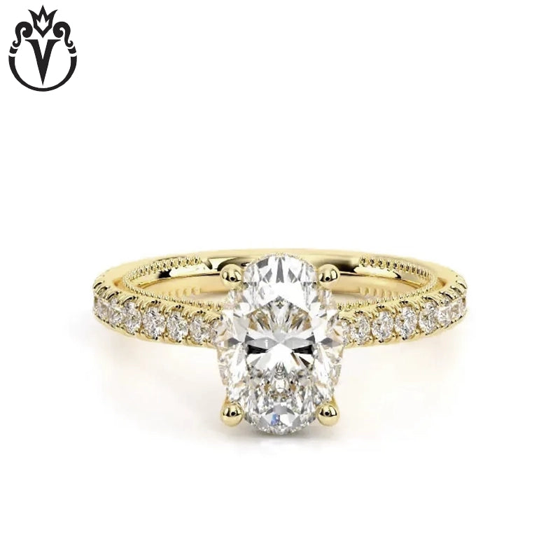 2.22ctw Oval Cut Lab Grown Diamond Ring