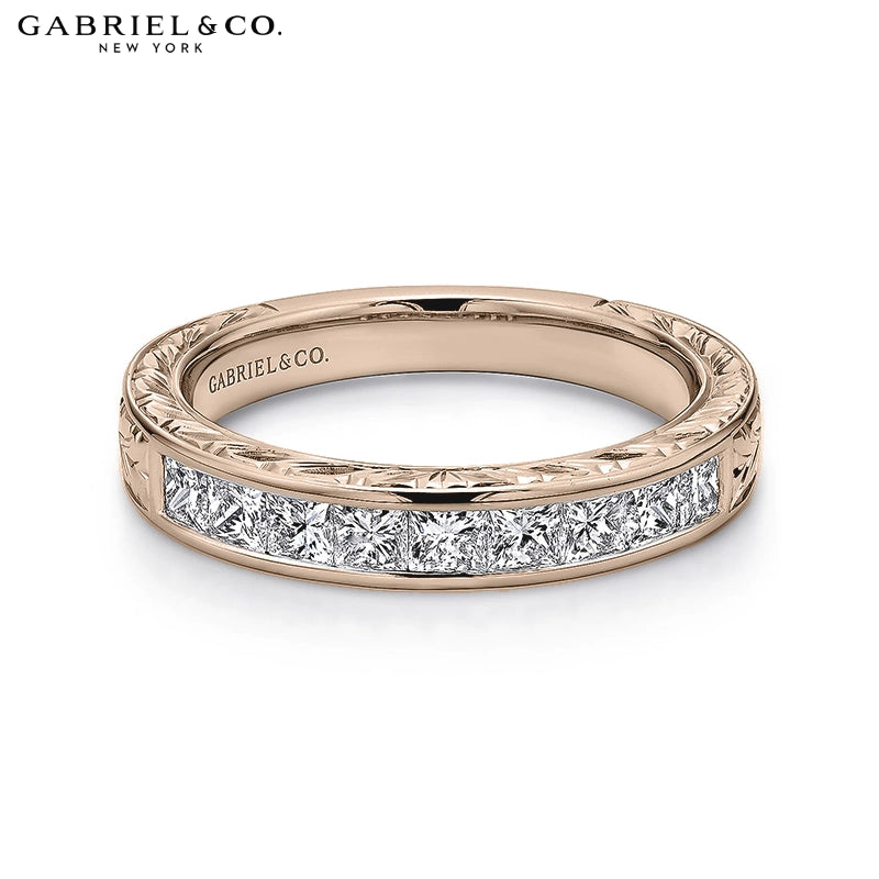 0.70ctw Natural Diamond Princess Cut Ring 3.6mm
