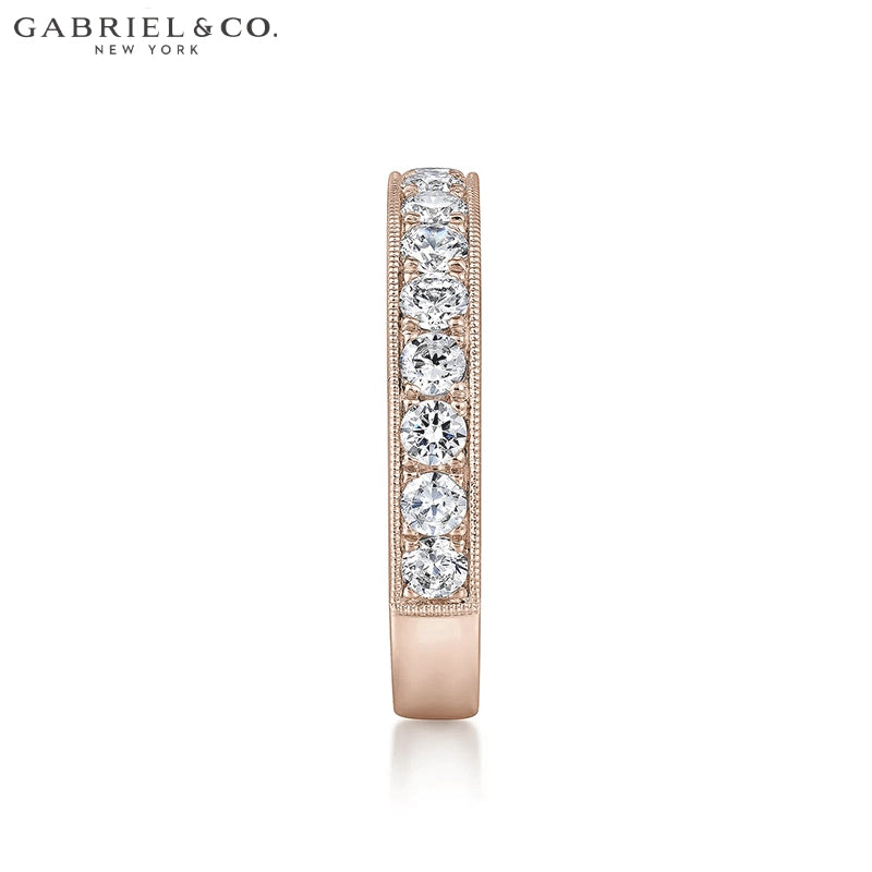 1.00ctw Natural Diamond Vintage Milgrain Ring 3.6mm