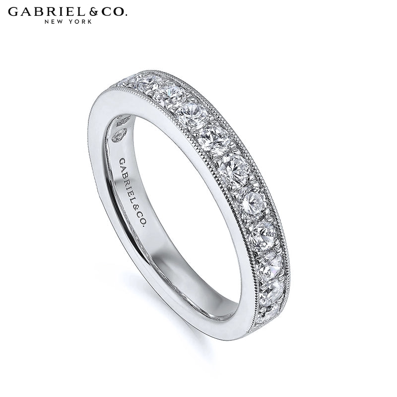 1.00ctw Natural Diamond Vintage Milgrain Ring 3.6mm