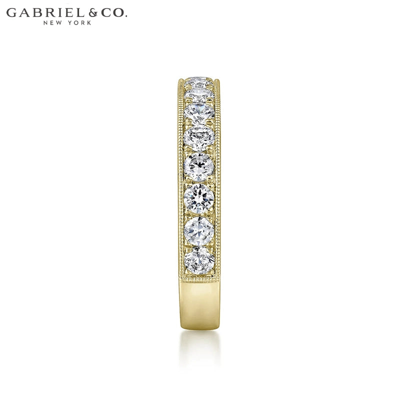 1.00ctw Natural Diamond Vintage Milgrain Ring 3.6mm