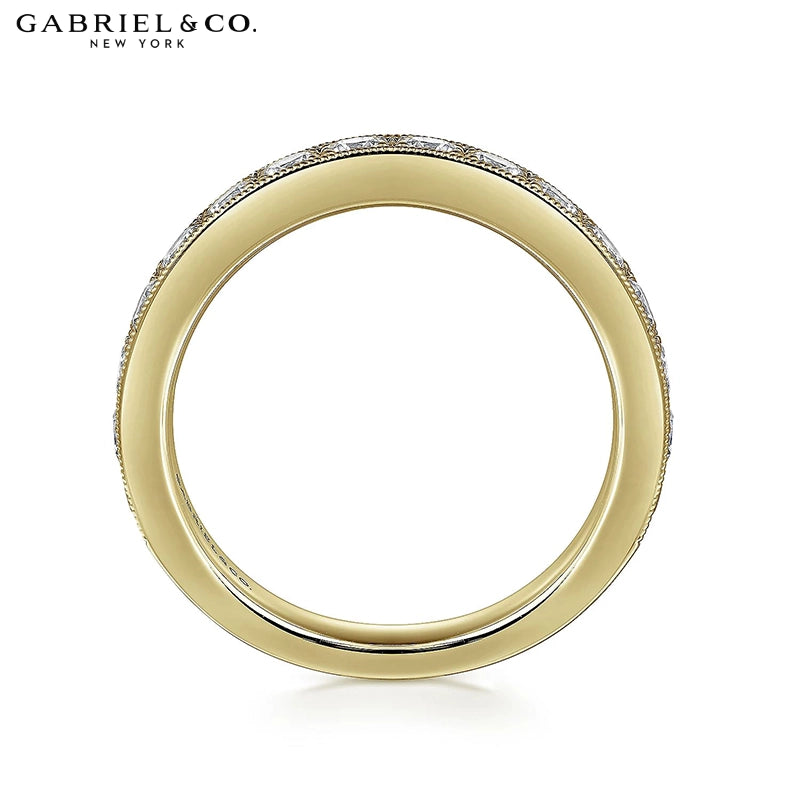 1.00ctw Natural Diamond Vintage Milgrain Ring 3.6mm