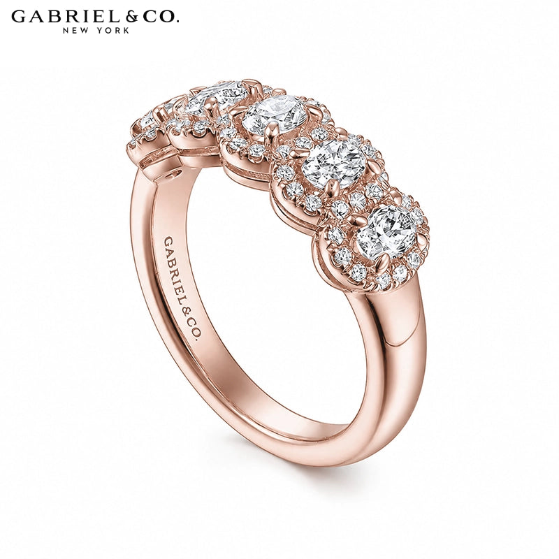 0.95ctw Natural Oval Diamond Pavé Halo Ring 6.7mm