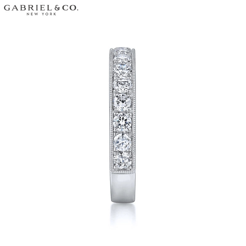 1.00ctw Natural Diamond Vintage Milgrain Ring 3.6mm