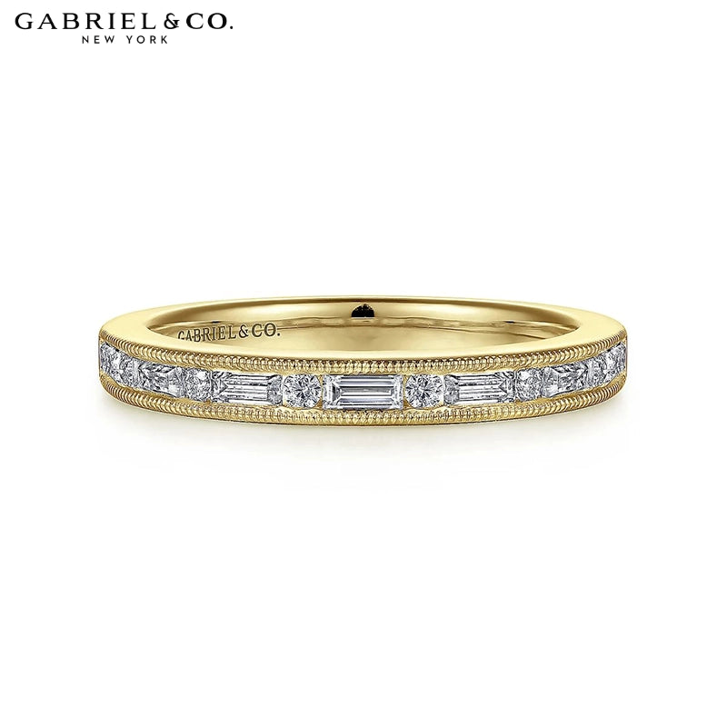 0.38ctw Natural Diamond Vintage Milgrain Ring 2.4mm