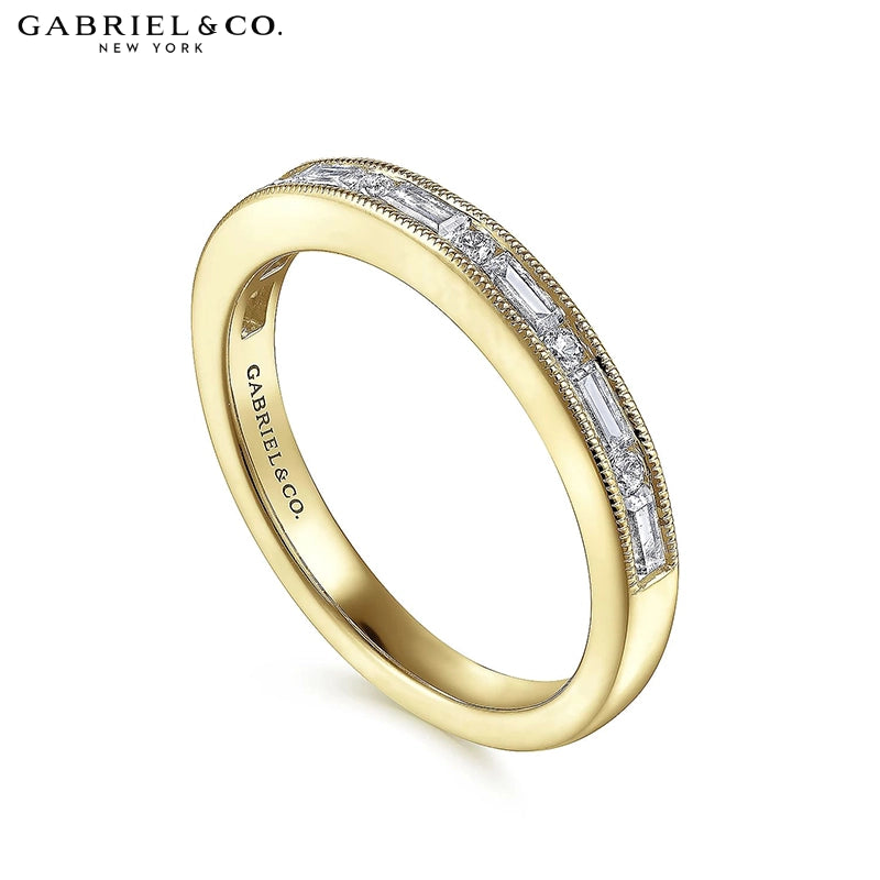 0.38ctw Natural Diamond Vintage Milgrain Ring 2.4mm