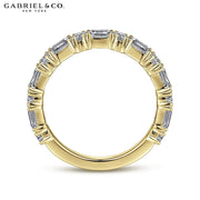 14kt Baguette Diamond Ring 2.0mm