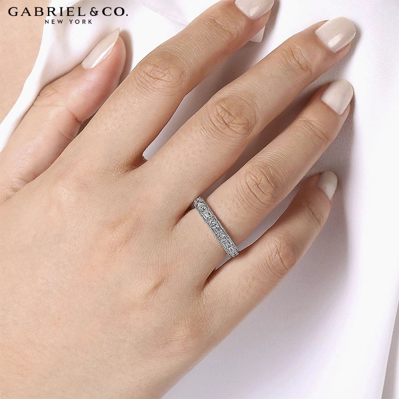 0.90ctw Natural Diamond Vintage Milgrain Ring 3.5mm