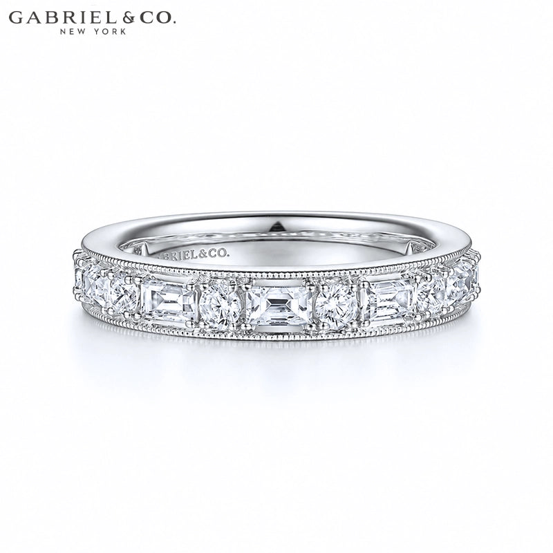 0.90ctw Natural Diamond Vintage Milgrain Ring 3.5mm