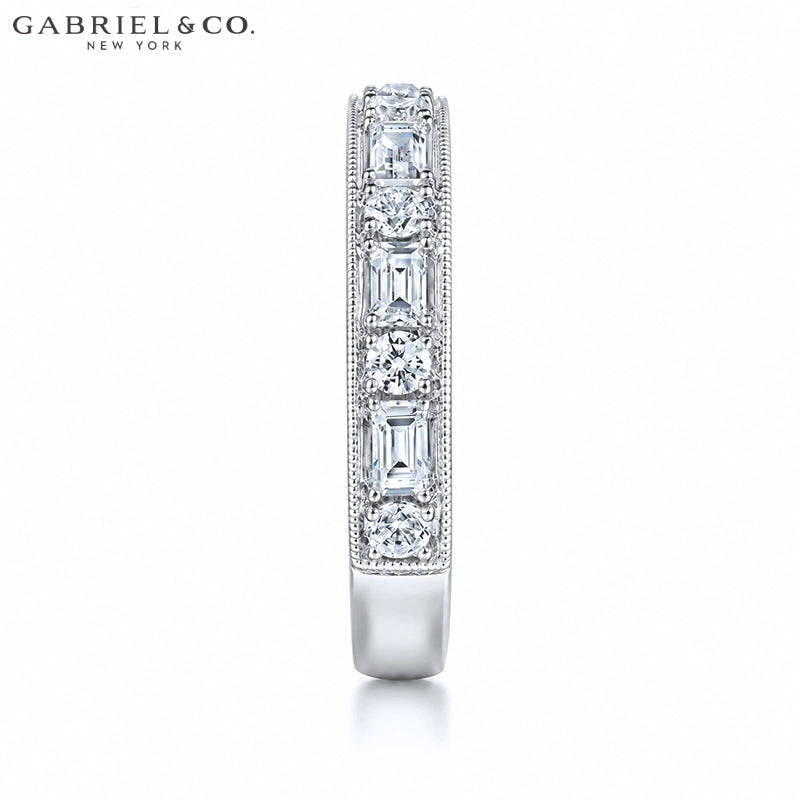 0.90ctw Natural Diamond Vintage Milgrain Ring 3.5mm