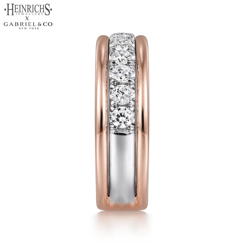 0.77ctw Lab Grown Diamond Pavé Ring 6.0mm