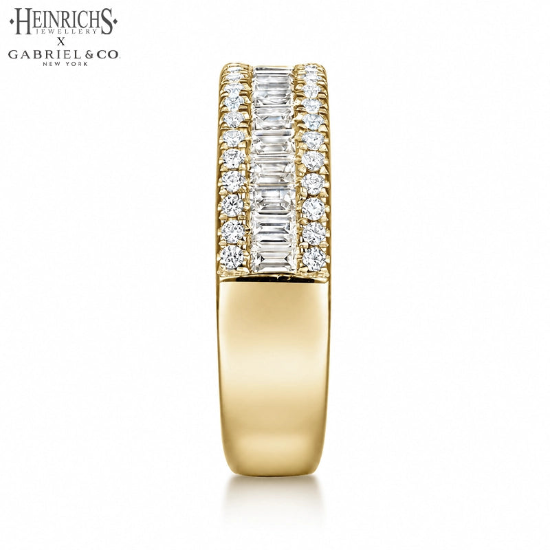 1.05ctw Lab Grown Diamond Pavé Ring 6.5mm