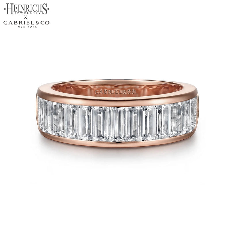 1.73ctw Lab Grown Baguette Diamond Ring 6.5mm
