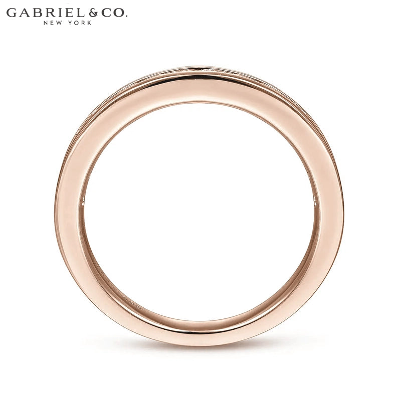 0.25ctw Natural Diamond Channel Set Ring 2.6mm