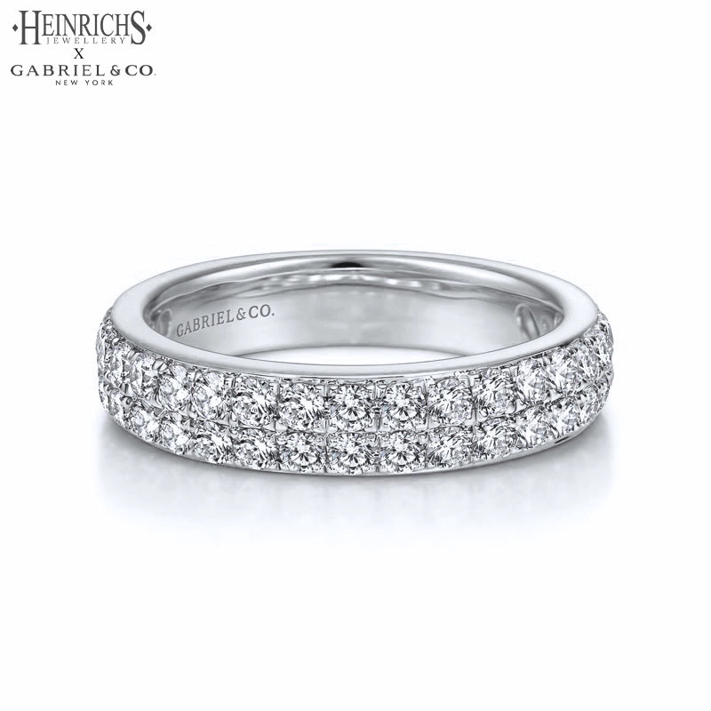 0.95ctw Lab Grown Diamond Micro Pavé Ring 4.0mm