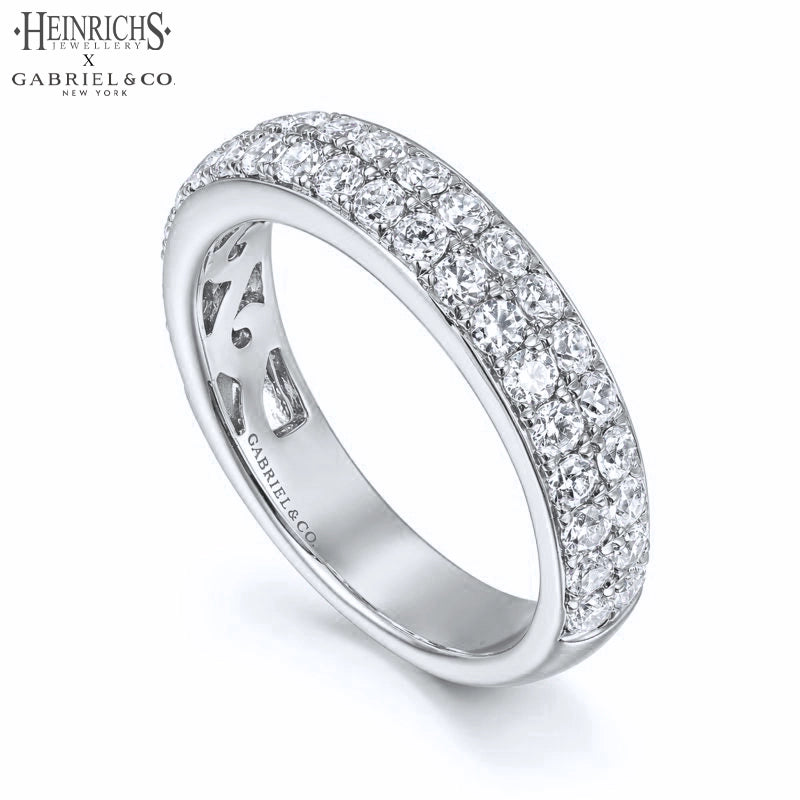 0.95ctw Lab Grown Diamond Micro Pavé Ring 4.0mm