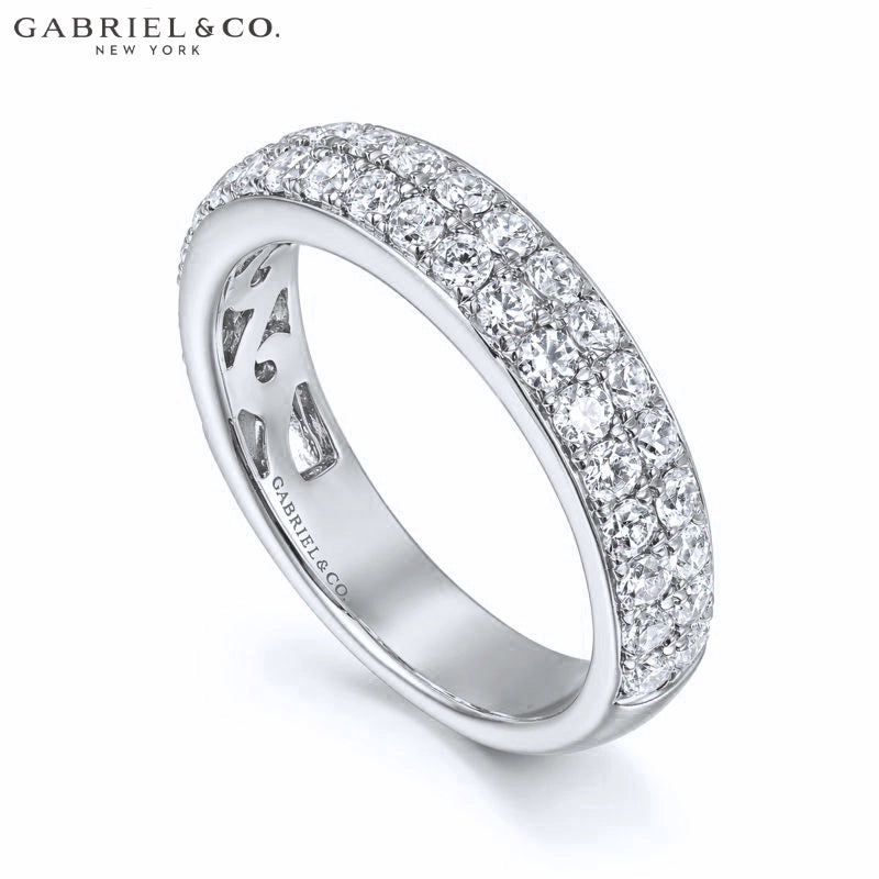 0.95ctw Natural Diamond Micro Pavé Ring 4.0mm
