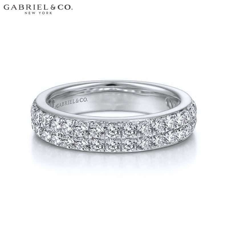 0.95ctw Natural Diamond Micro Pavé Ring 4.0mm