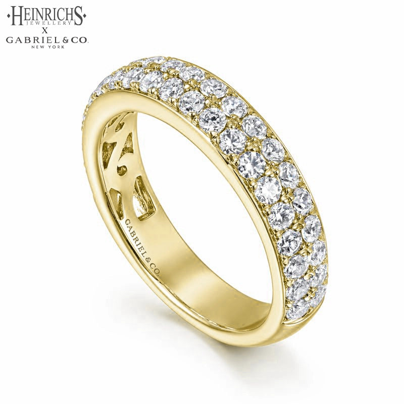 0.95ctw Lab Grown Diamond Micro Pavé Ring 4.0mm