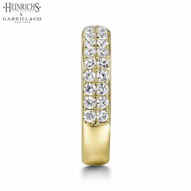 0.95ctw Lab Grown Diamond Micro Pavé Ring 4.0mm