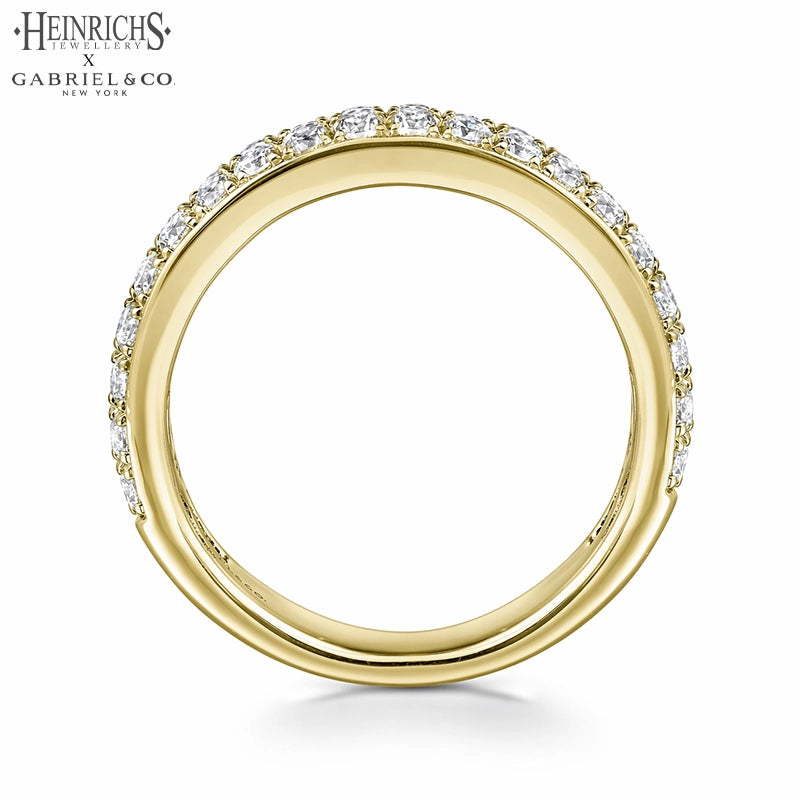 0.95ctw Lab Grown Diamond Micro Pavé Ring 4.0mm