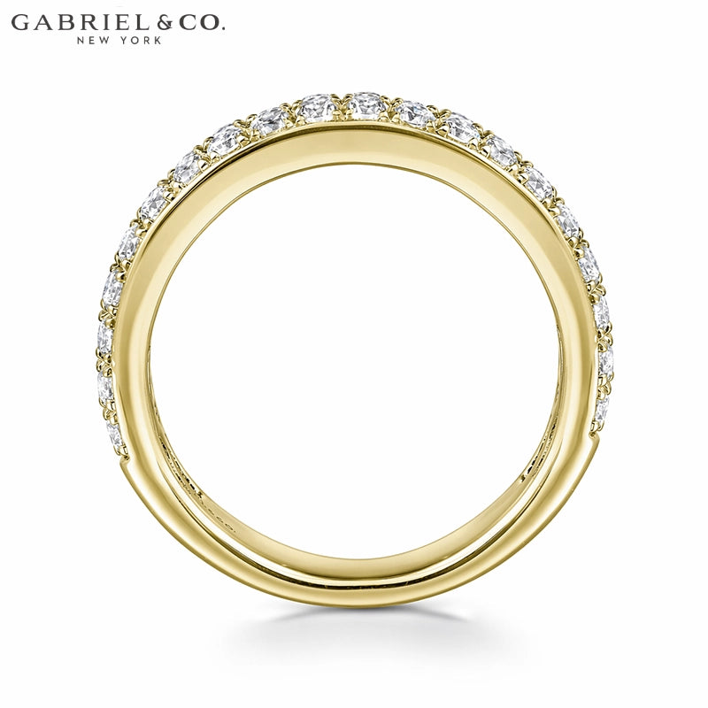 0.95ctw Natural Diamond Micro Pavé Ring 4.0mm