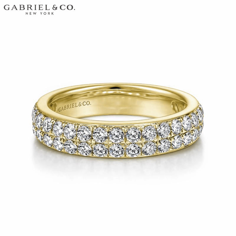 0.95ctw Natural Diamond Micro Pavé Ring 4.0mm