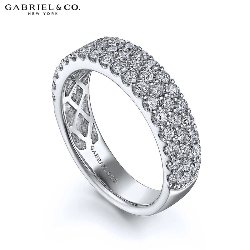 1.15ctw Natural Diamond Micro Pavé Ring 5.0mm