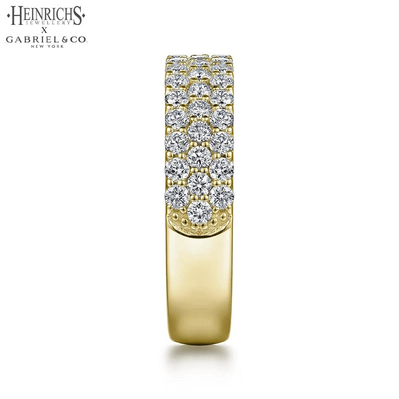 14kt 1.15cts Lab Grown Diamond Micro Pavé Ring 5.0mm