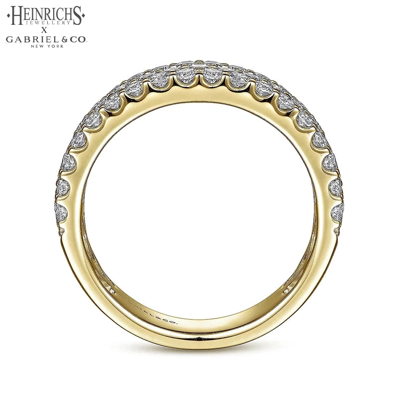 14kt 1.15cts Lab Grown Diamond Micro Pavé Ring 5.0mm