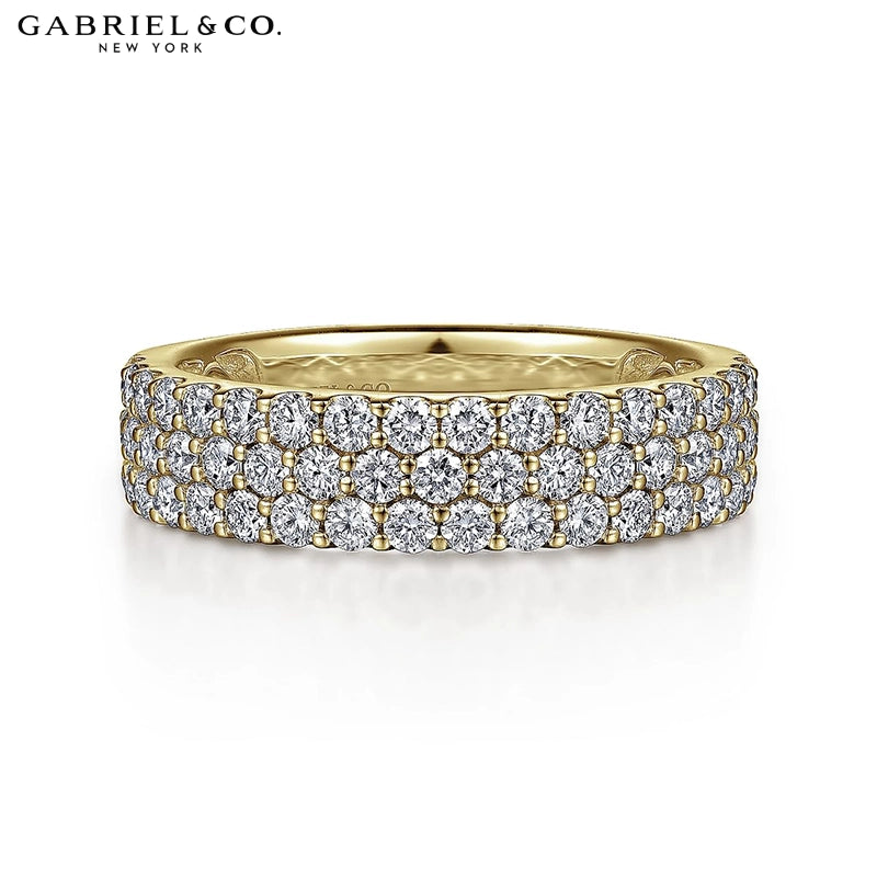 1.15ctw Natural Diamond Micro Pavé Ring 5.0mm