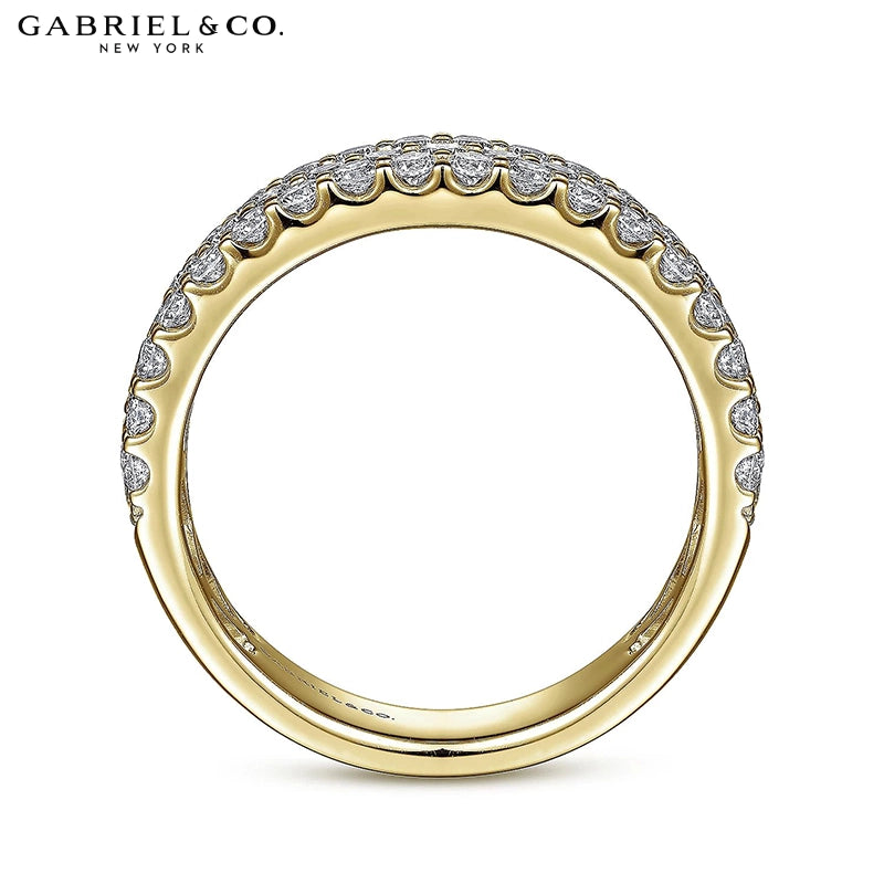 1.15ctw Natural Diamond Micro Pavé Ring 5.0mm